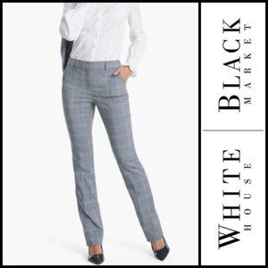 NWT White House | Black Market Plaid Slim Pants